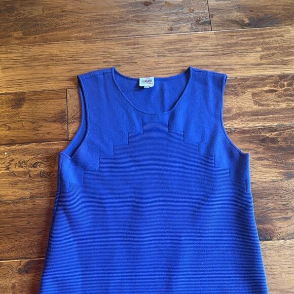 Armani Collezioni Cobalt Blue Mini Dress made in Italy 🇮🇹 - Picture 2 of 10